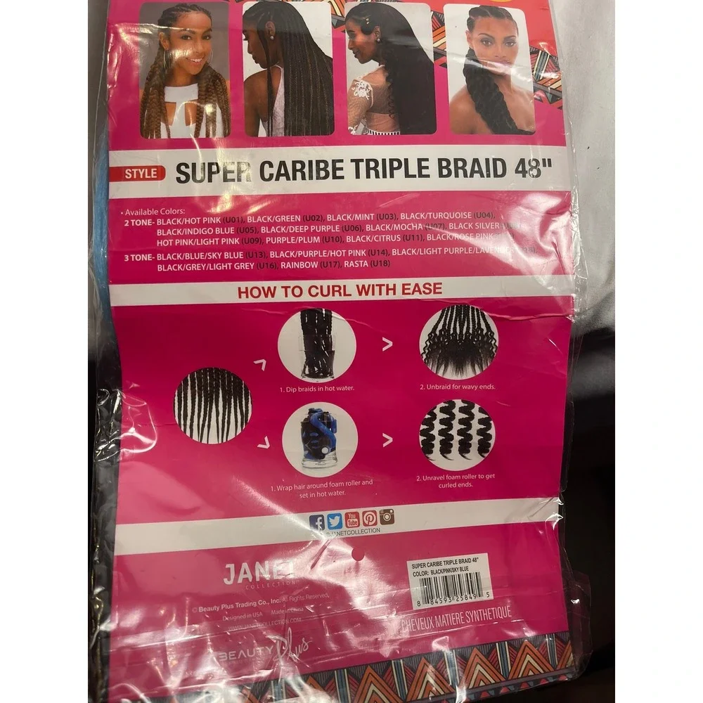 Janet Collection Super Caribe Triple Braid 48